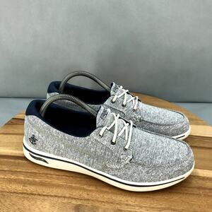 Skechers Women's Arch Fit Boat Shoes in Navy and Gray